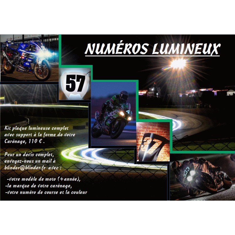 plaques numéros lumineux