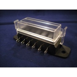 boite à fusibles mini - connection de côté - 6 voies
